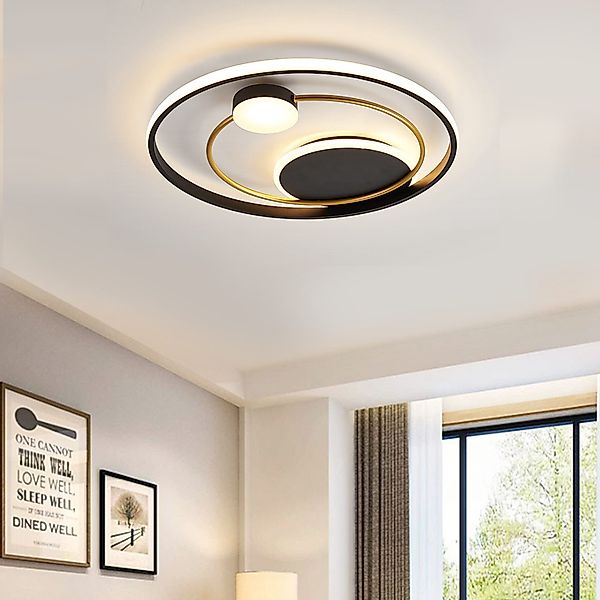 YINDN Deckenleuchte 50cm LED Deckenleuchten, Stufenlos günstig online kaufen