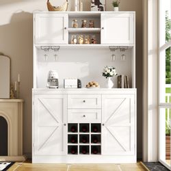 Odikalo Küchenbuffet Küchenschrank Hochschrank Buffetschrank (Küchenschrank günstig online kaufen