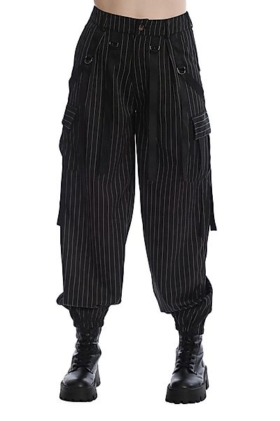 Banned Stoffhose Everlee Pinstripe Punk Gothic günstig online kaufen