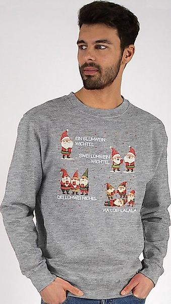 Shirtracer Sweatshirt Ein Glühwein Swei Glühwein, Wichtel, Ein Glühwein Zwe günstig online kaufen