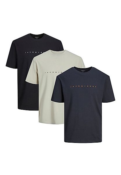 Jack & Jones T-Shirt 3er Pack Star JJ (Spar-Set, 3-tlg) T-Shirt - Baumwolle günstig online kaufen