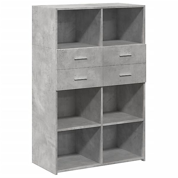 vidaXL Highboard Highboard Betongrau 80x42,5x124 cm günstig online kaufen