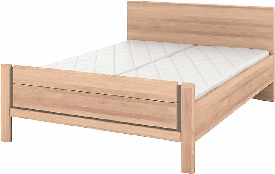 Musterring Holzbett »Sorrent, Bettgestell, Bettrahmen, teilmassiv Eiche«, ( günstig online kaufen