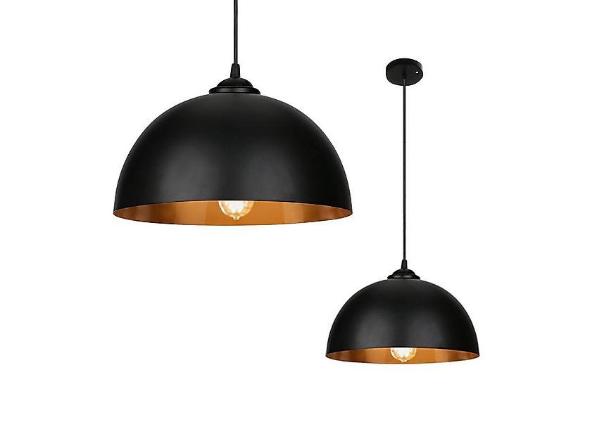 Clanmacy Pendelleuchte 2x Pendelleuchte Lampenschirm Hängelampe aus Metall, günstig online kaufen