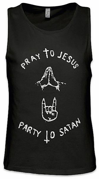 Urban Backwoods Tanktop Pray To Jesus Party To Satan Ärmelloses T-Shirt Fra günstig online kaufen