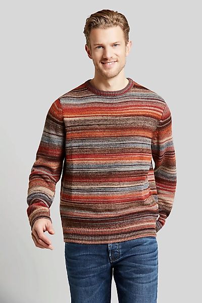 bugatti Rundhalspullover, mit Multicolor-Farbverlauf günstig online kaufen