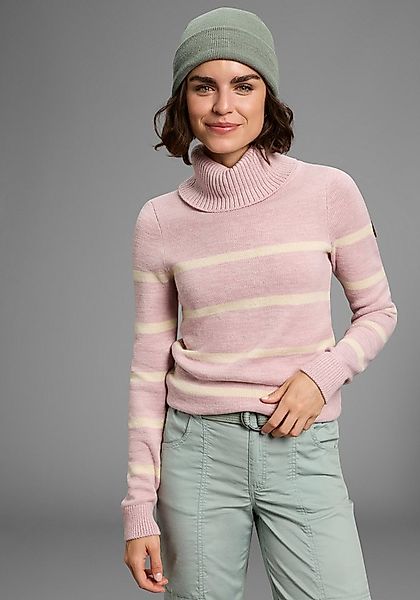 KangaROOS Rollkragenpullover in lässiger Form mit Kontraststreifen günstig online kaufen