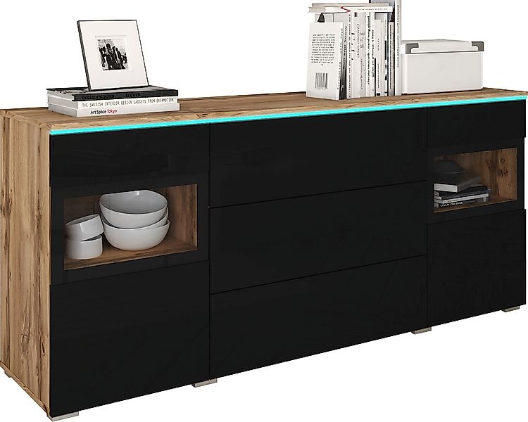 INOSIGN Sideboard "VERA", Moderne grifflose Kommode,verstellbare Einlegeböd günstig online kaufen