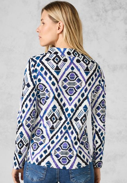 CECIL Langarmshirt mit Tunnelzugband am Kragen günstig online kaufen