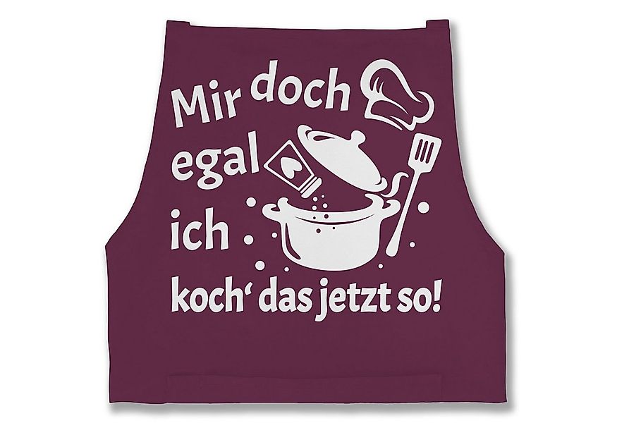 Shirtracer Kochschürze Mir doch egal ich koch das jetzt so I Geschenk Koche günstig online kaufen