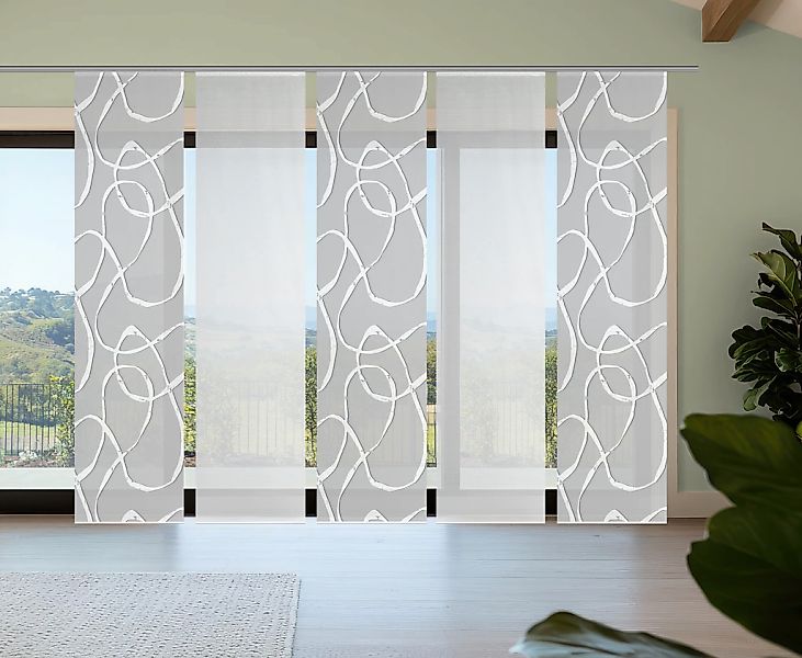 Vision S Schiebegardine "OPHELIA" Paneelwagen 5 Stk. tlg. Schiebevorhang,Ba günstig online kaufen