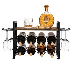 Yorbay Weinregal für Arbeitsplatte,Weinständer aus Holz günstig online kaufen