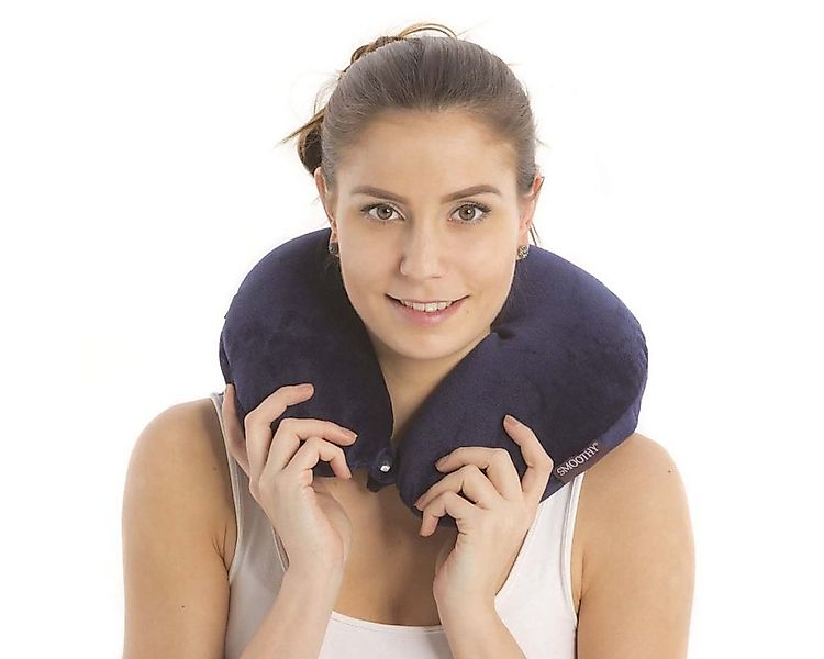 Smoothy Nackenkissen SMOOTHY Reisekissen–Ergonomisches Nackenkissen mit Mic günstig online kaufen