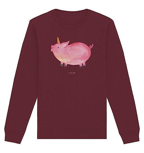 Mr. & Mrs. Panda Longpullover Größe S Einhorn Schwein - Burgundy - Geschenk günstig online kaufen