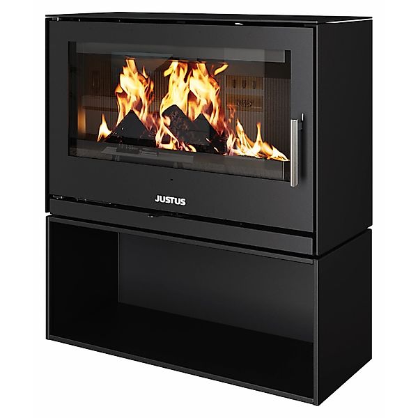 Justus Dias XL Kaminofen Stahl Schwarz 8 kW günstig online kaufen