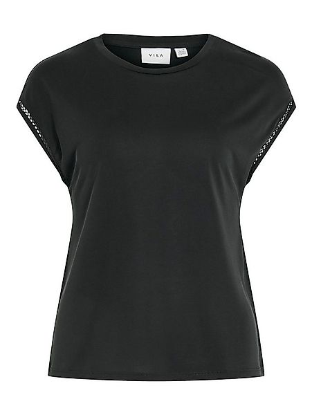 Vila Kurzarmshirt VIMODALA C/S O-NECK DETAIL TOP - NOOS günstig online kaufen