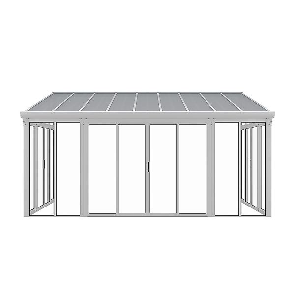 Juskys Wintergarten 292 x 548 x 312 cm Weiß günstig online kaufen