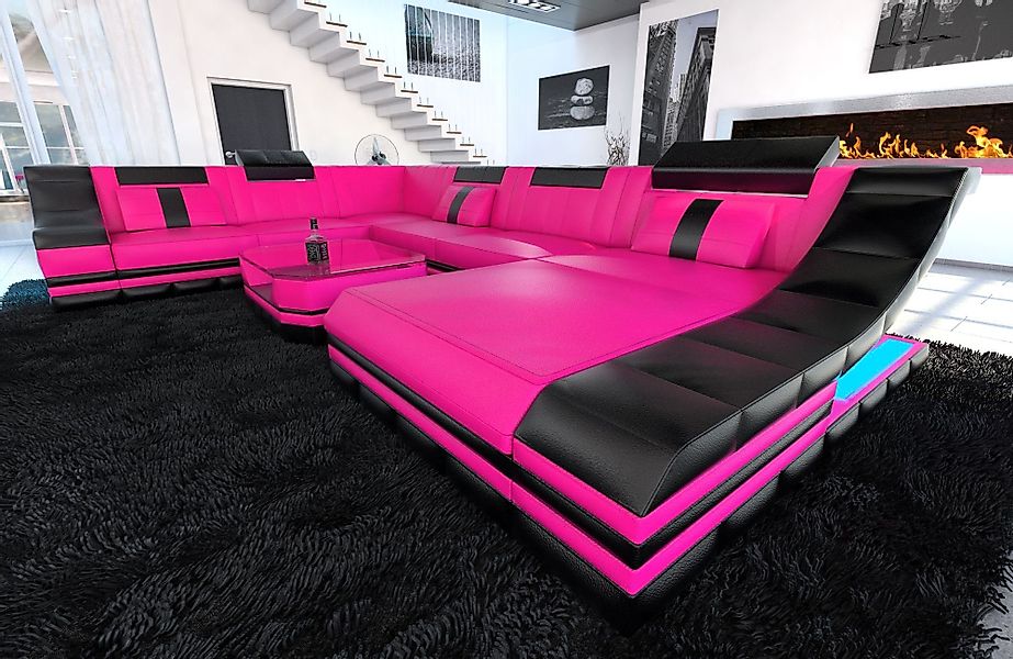 Sofa Dreams Wohnlandschaft Ledercouch Sofa Leder günstig online kaufen