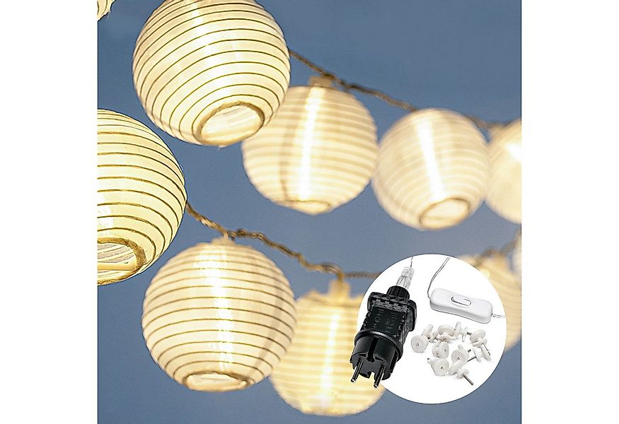 COZY HOME LED-Lichterkette Lampion Lichterkette - Batterie, Stecker und Sol günstig online kaufen
