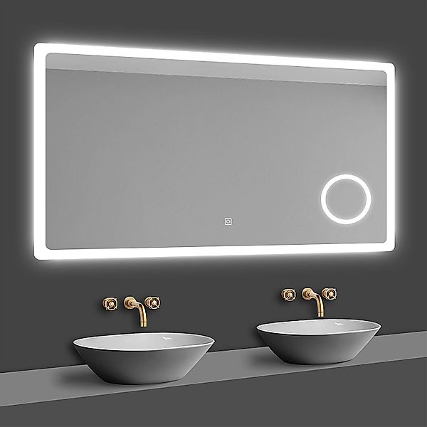 duschspa Badspiegel LED Beleuchtung Kalt/Neutral/Warmweiß Dimmbar günstig online kaufen