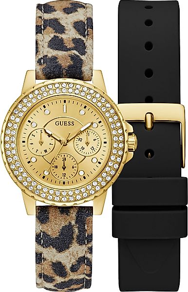 Guess Multifunktionsuhr CROWN JEWEL GW0660L2, (Set, günstig online kaufen