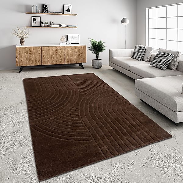 my home Wollteppich Gabbo Design, Handweb günstig online kaufen