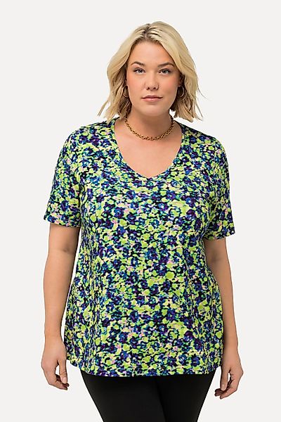 Ulla Popken Longshirt Longshirt Blüten A-Linie günstig online kaufen
