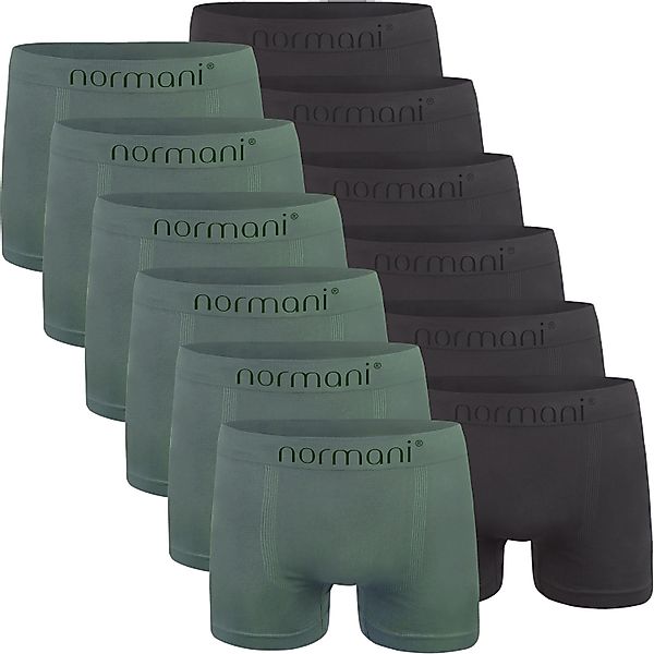 normani Retro Boxer 12 Stück Mikrofaser-Boxershorts günstig online kaufen