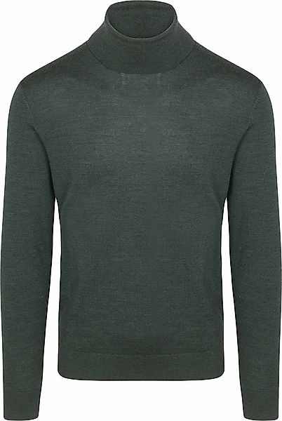 Suitable Merino Rollkragen Melange Dunkelgrün - Größe XL günstig online kaufen