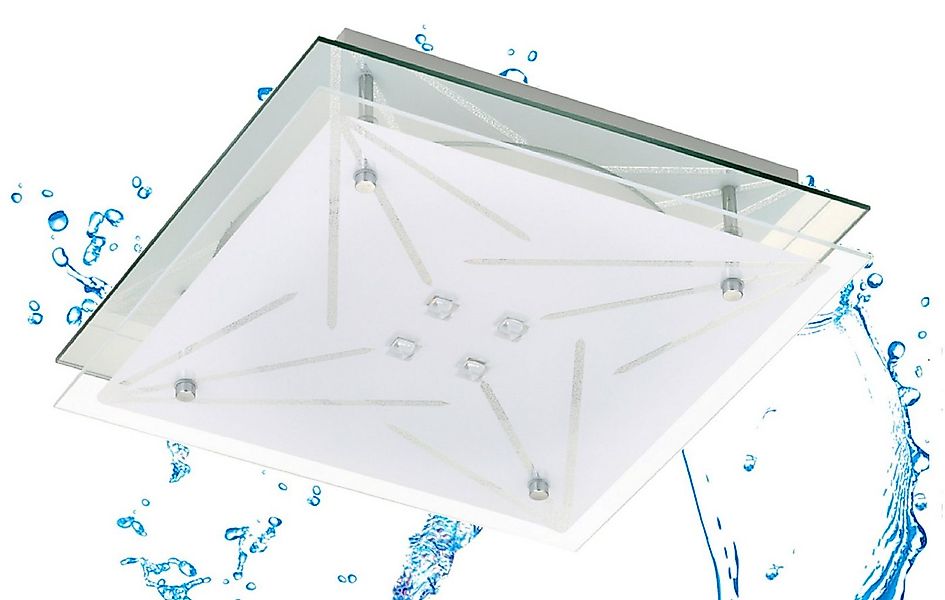 TRANGO LED Deckenleuchte, Dimmfunktion, 3104 Feuchtraum IP44 LED Deckenstra günstig online kaufen