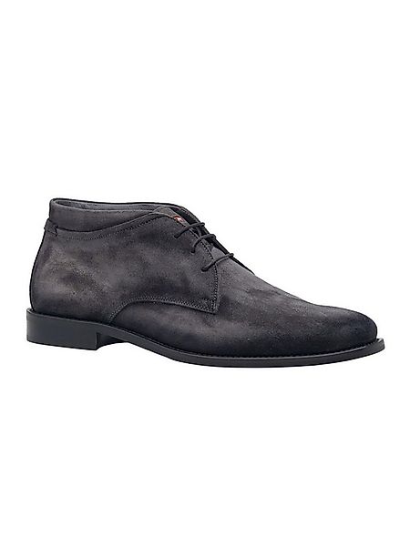 emilio adani Herren Boots aus Velourleder, Anthrazit Stiefelette günstig online kaufen