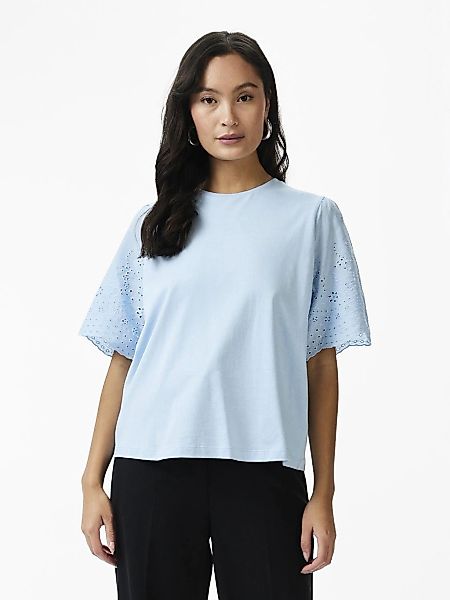 Y.A.S Kurzarmshirt "Shirt, Oberteil YASLEX SS TOP W. EMB SLEEVES S. NOOS", günstig online kaufen