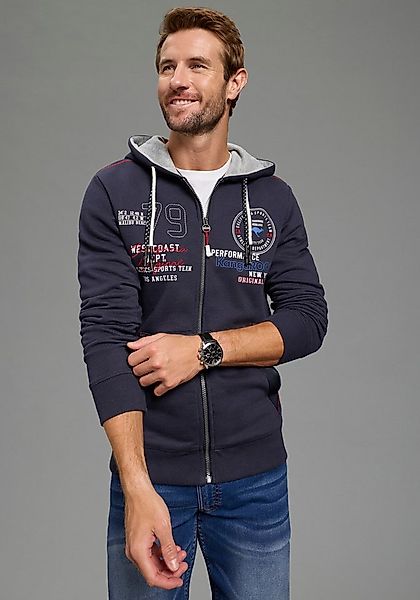 KangaROOS Kapuzensweatjacke mit Kapuze und Kordelzug, aus angerauter Sweatw günstig online kaufen