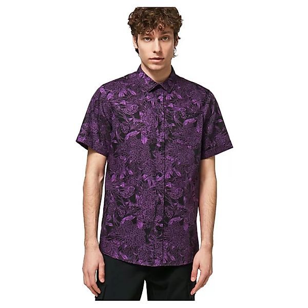 Oakley Apparel All Over Dark Floral Shirt Langarm Hemd M Purple Flower günstig online kaufen