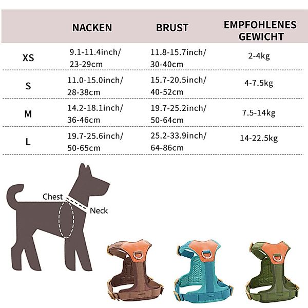 BYSURE Hunde-Geschirr, Hundegeschirr für kleine Hunde günstig online kaufen