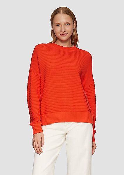 s.Oliver Strickpullover Oversized Strickpullover mit Strukturdetails günstig online kaufen