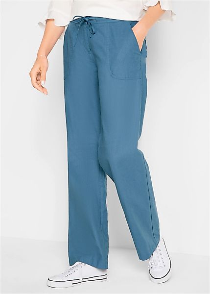 bonprix Leinenhose Weite Hose mit Leinen günstig online kaufen