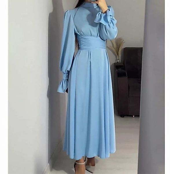 AFAZ New Trading UG Maxirock Einfarbiges Damenkleid mit langen Ärmeln und G günstig online kaufen