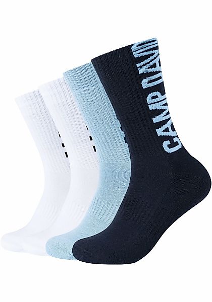CAMP DAVID Socken "cushioned" 4 Stk. tlg. mit auffälligem Markenlogo-Design günstig online kaufen