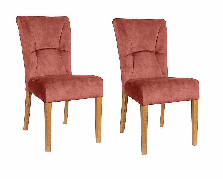 Home affaire 4-Fußstuhl "Henry" (Set) 2 Stk.Sitz und Rücken gepolstert günstig online kaufen