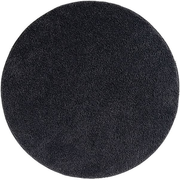 my home Teppich »Viva Teppich rund«, rund, 45 mm Höhe, Uni-Farben, einfarbi günstig online kaufen