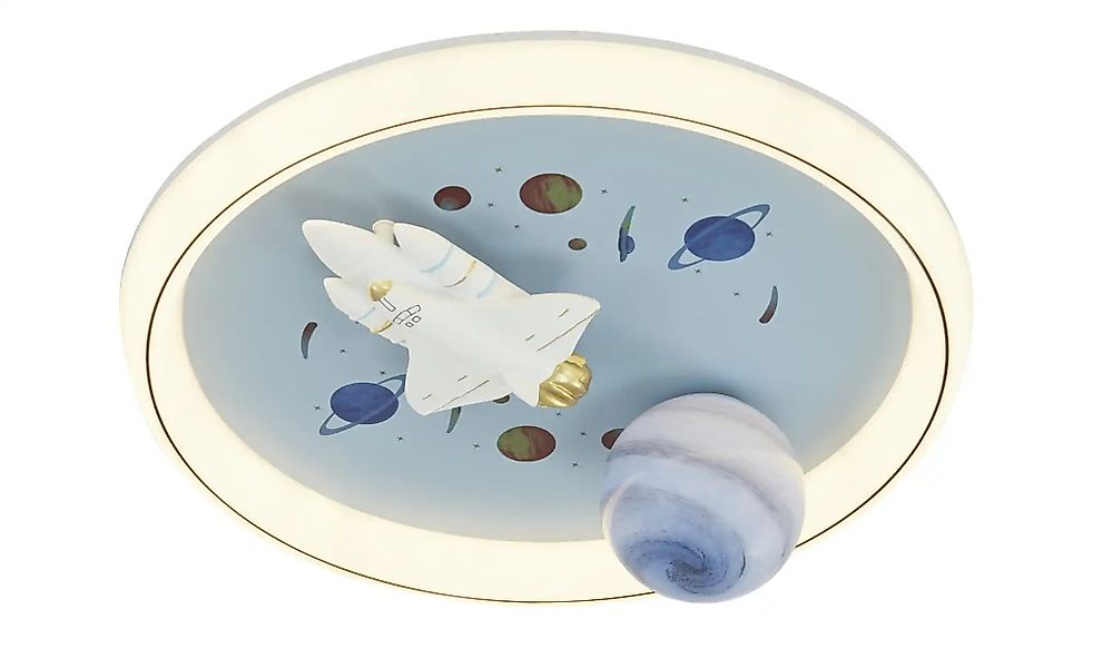 KHG Deckenleuchte   ¦ blau ¦ Maße (cm): H: 6  Ø: 50 Lampen & Leuchten > Dec günstig online kaufen