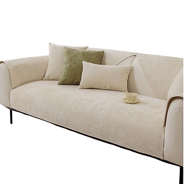 Coonoor Sofahusse Hussen-Set Sofa Abdeckung Kissen Chenille-Sofabezug für 1 günstig online kaufen