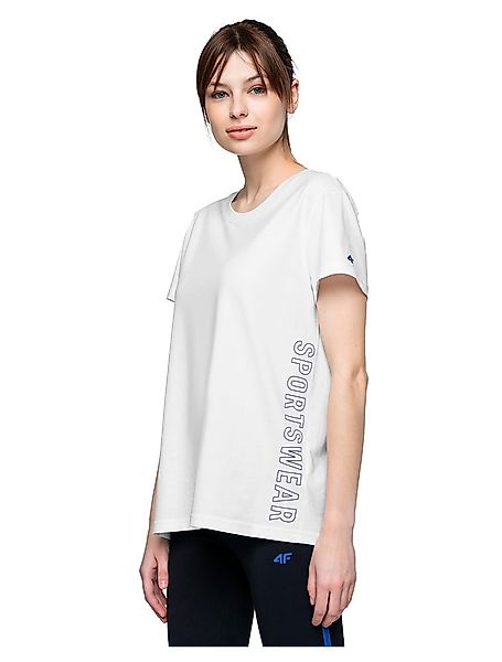 4f Kurzärmeliges T-shirt L White günstig online kaufen
