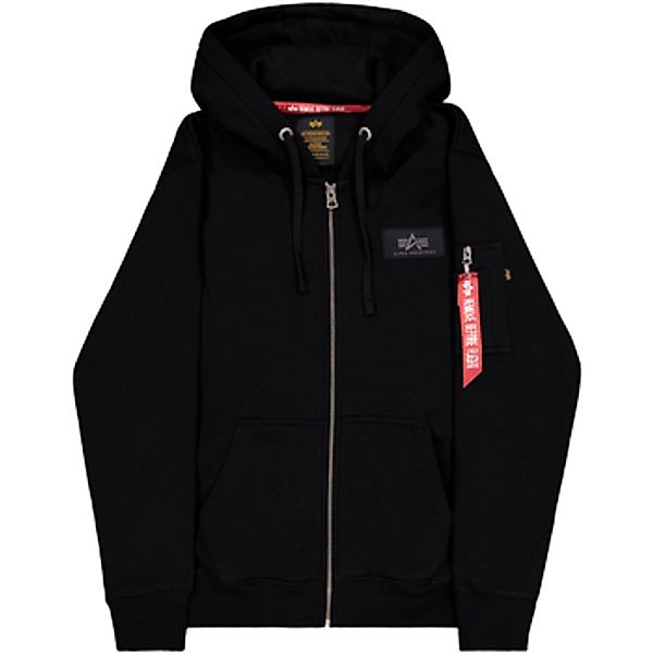 Alpha  Sweatshirt Back Print Zip Hoodie - black günstig online kaufen