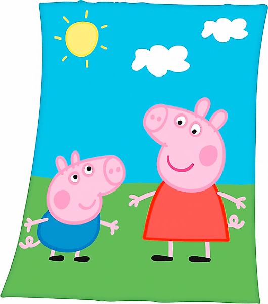 Kinderdecke »Peppa Pig«, mit tollem Peppa Pig Motiv, Kuscheldecke günstig online kaufen
