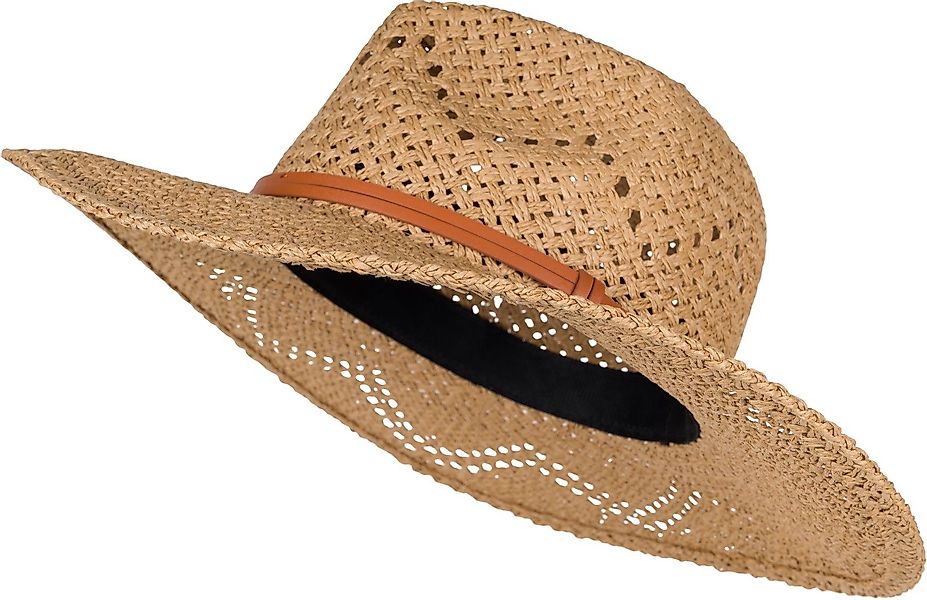 styleBREAKER Sonnenhut Panama Strohhut mit Stoff günstig online kaufen