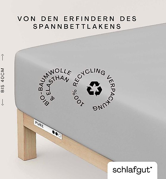 Schlafgut Spannbettlaken PURE BOXSPRING in Gr. günstig online kaufen