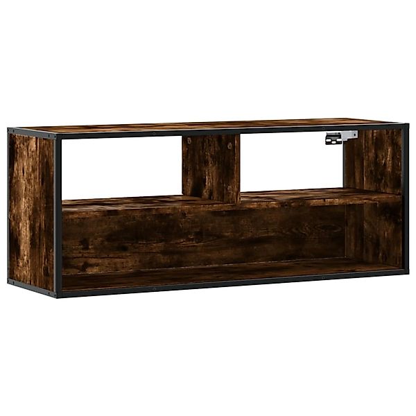 vidaXL TV-Schrank Räuchereiche 100x31x39,5 cm Holzwerkstoff und Metall 8489 günstig online kaufen