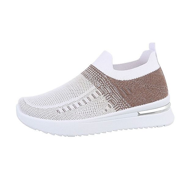 Ital-Design Damen Low-Top Freizeit Sneaker (85960419) Keilabsatz/Wedge Snea günstig online kaufen